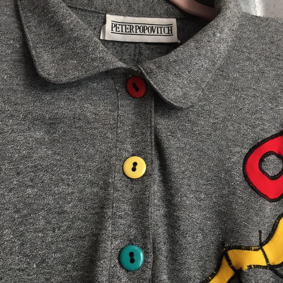 Peter Popovitch funky colorful top size large - Picture 4 of 7